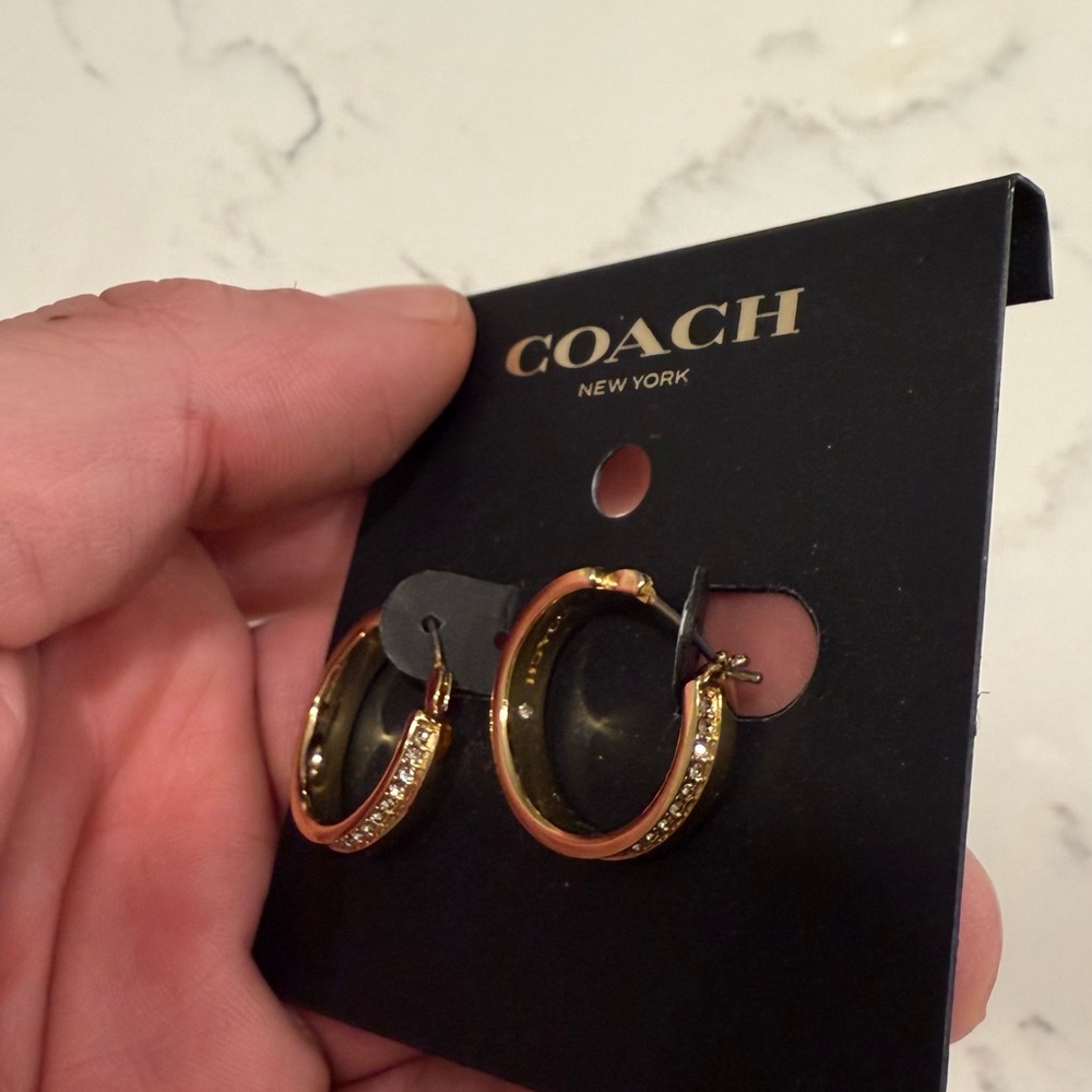 Authentic Coach earrings